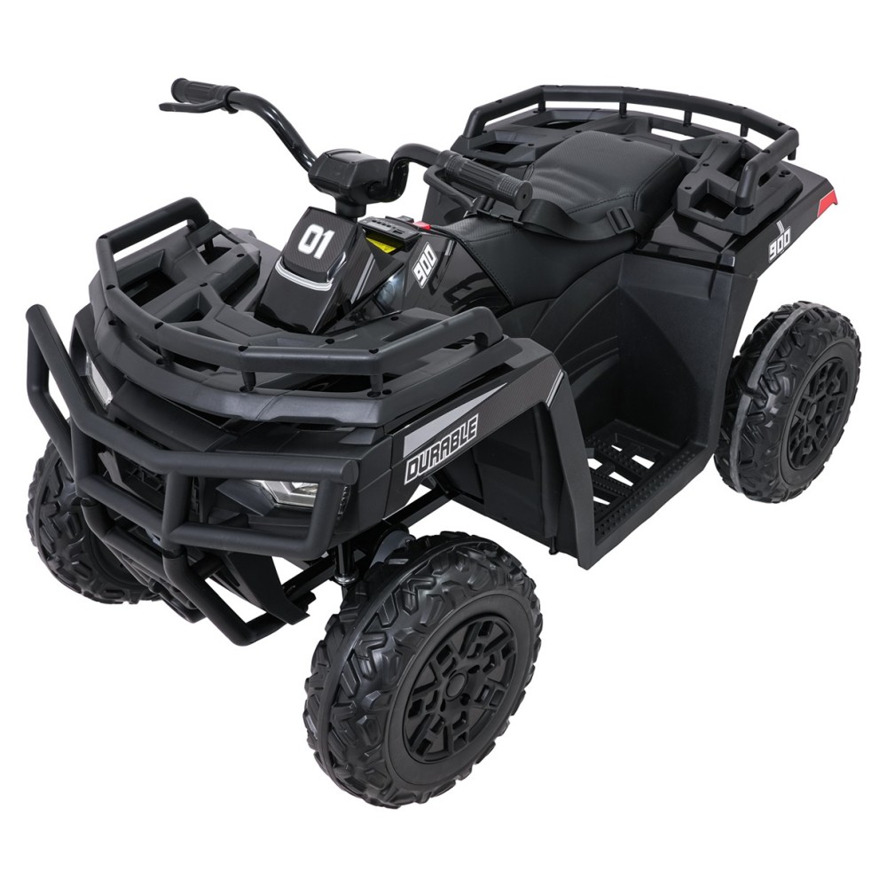 JOKO Elektrická štvorkolka WOLF 4x200W ATV, penové kolesá, kožené sedadlo, nosnosť 60kg, diaľkové ovládanie, čierna