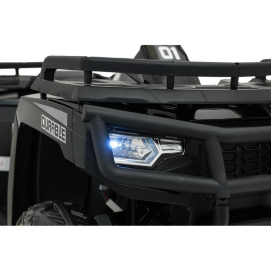JOKO Elektrická štvorkolka WOLF 4x200W ATV, penové kolesá, kožené sedadlo, nosnosť 60kg, diaľkové ovládanie, čierna