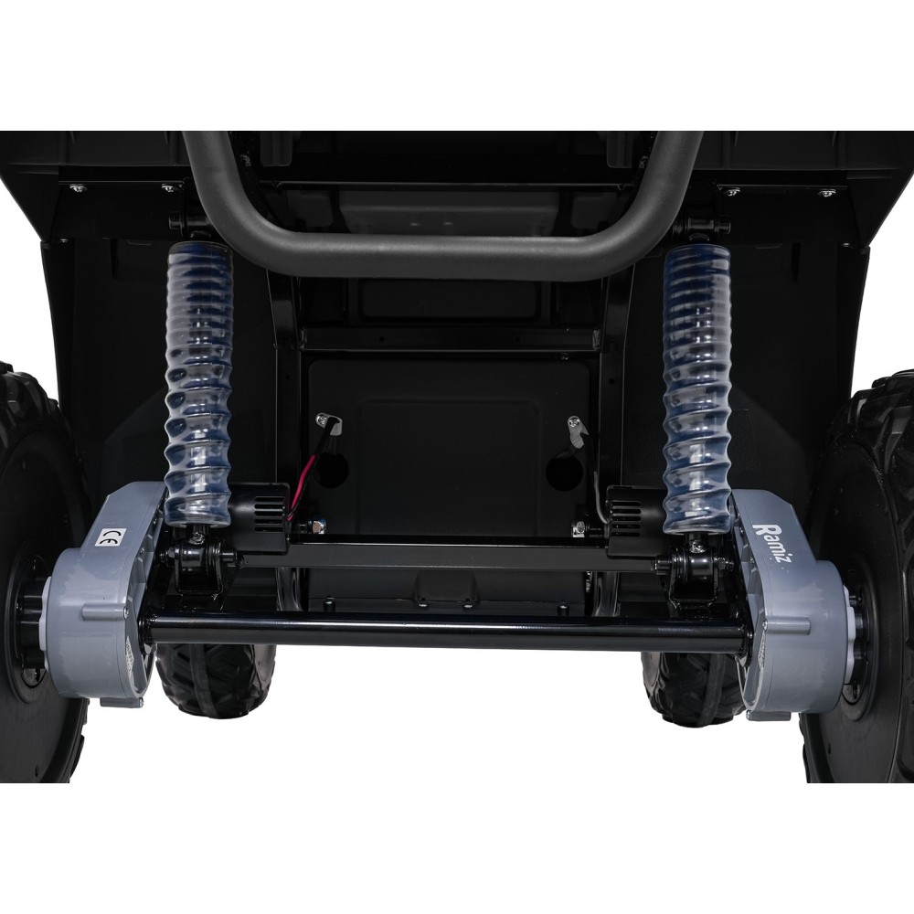 JOKO Elektrická štvorkolka WOLF 4x200W ATV, penové kolesá, kožené sedadlo, nosnosť 60kg, diaľkové ovládanie, čierna