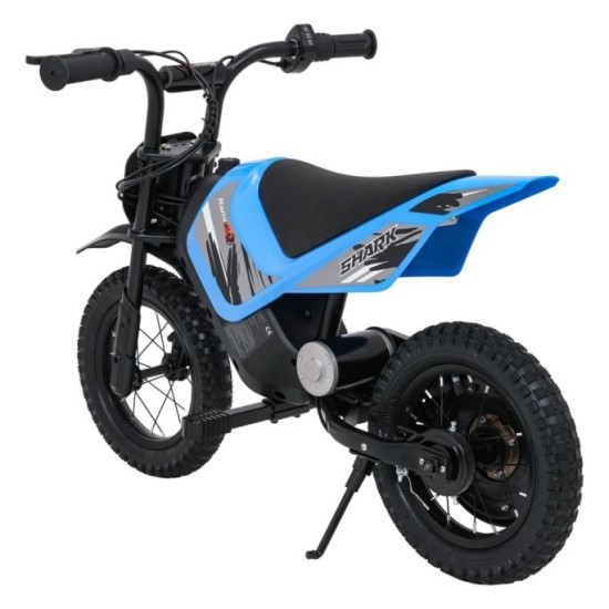 RAMIGO Elektrická Motorka SHARK 150W 24V Li-ion, rýchlosť 15 km/h, nafukovacie kolesá, nosnosť 40kg, modrá