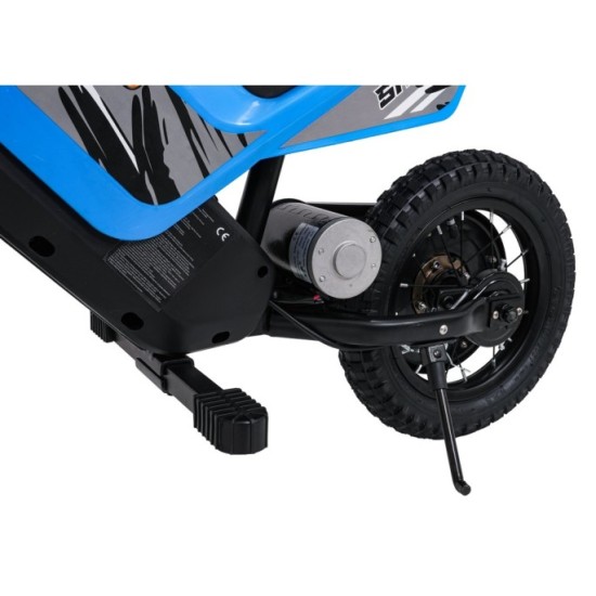 RAMIGO Elektrická Motorka SHARK 150W 24V Li-ion, rýchlosť 15 km/h, nafukovacie kolesá, nosnosť 40kg, modrá