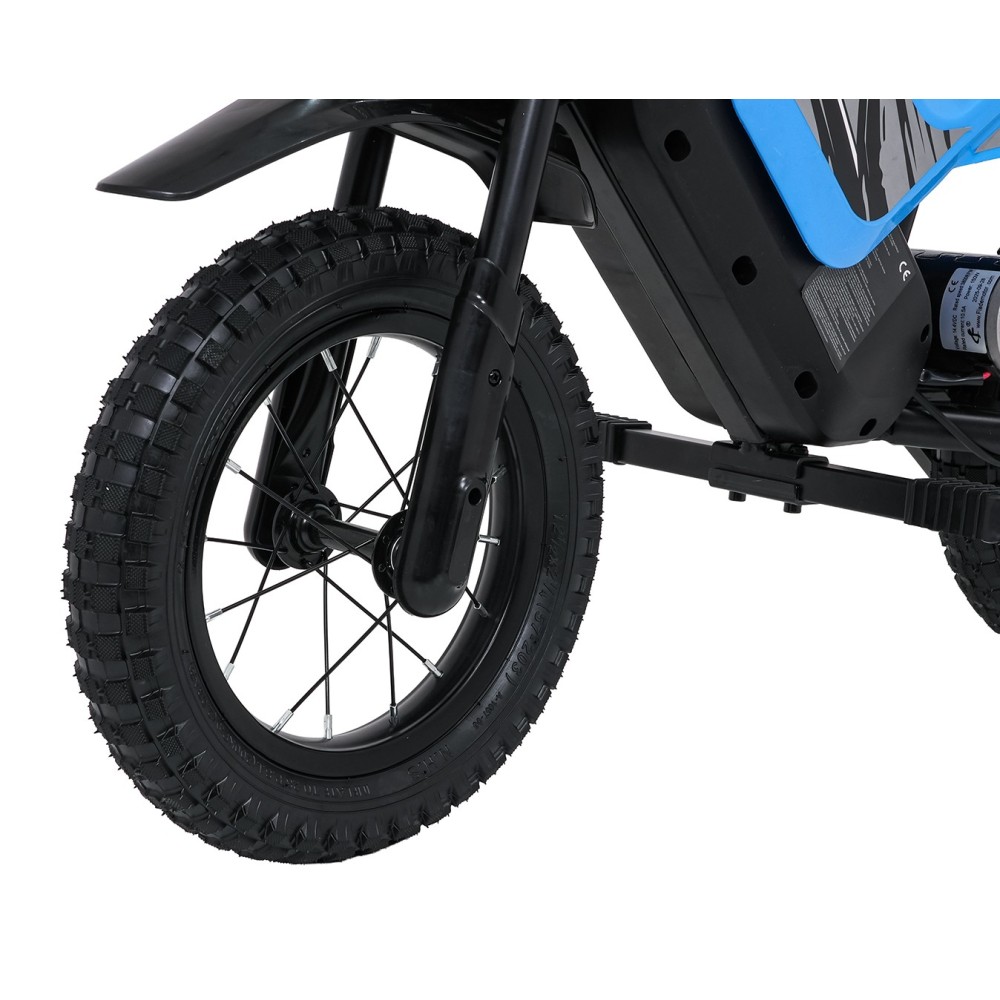 RAMIGO Elektrická Motorka SHARK 150W 24V Li-ion, rýchlosť 15 km/h, nafukovacie kolesá, nosnosť 40kg, modrá