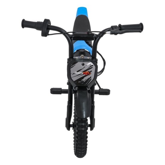 RAMIGO Elektrická Motorka SHARK 150W 24V Li-ion, rýchlosť 15 km/h, nafukovacie kolesá, nosnosť 40kg, modrá
