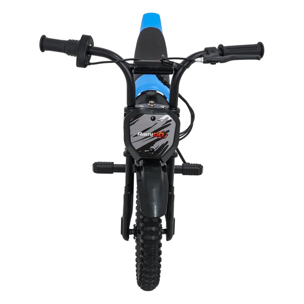 RAMIGO Elektrická Motorka SHARK 150W 24V Li-ion, rýchlosť 15 km/h, nafukovacie kolesá, nosnosť 40kg, modrá