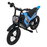 RAMIGO Elektrická Motorka SHARK 150W 24V Li-ion, rýchlosť 15 km/h, nafukovacie kolesá, nosnosť 40kg, modrá