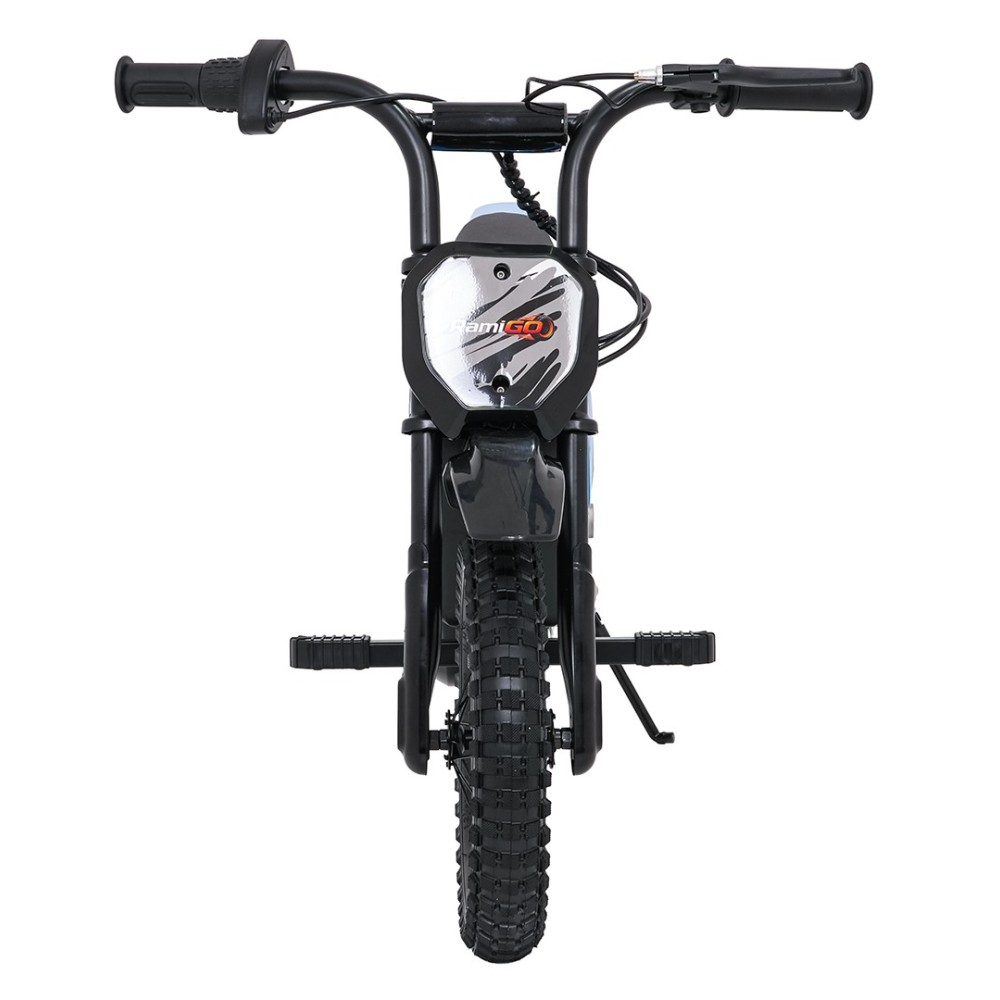 RAMIGO Elektrická Motorka SHARK 150W 24V Li-ion, rýchlosť 15 km/h, nafukovacie kolesá, nosnosť 40kg, modrá