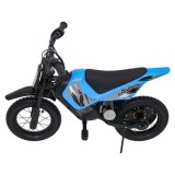 RAMIGO Elektrická Motorka SHARK 150W 24V Li-ion, rýchlosť 15 km/h, nafukovacie kolesá, nosnosť 40kg, modrá