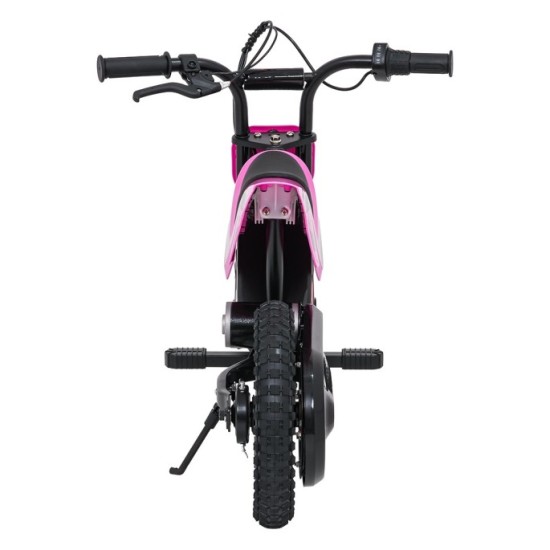 RAMIGO Elektrická Motorka SHARK 150W 24V Li-ion, rýchlosť 15 km/h, nafukovacie kolesá, nosnosť 40kg, ružová