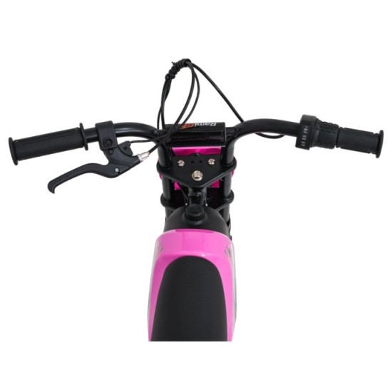 RAMIGO Elektrická Motorka SHARK 150W 24V Li-ion, rýchlosť 15 km/h, nafukovacie kolesá, nosnosť 40kg, ružová