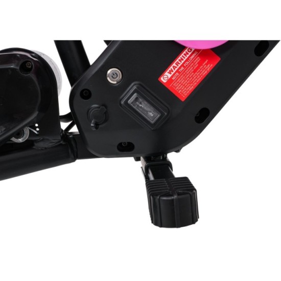 RAMIGO Elektrická Motorka SHARK 150W 24V Li-ion, rýchlosť 15 km/h, nafukovacie kolesá, nosnosť 40kg, ružová