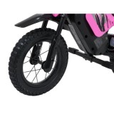 RAMIGO Elektrická Motorka SHARK 150W 24V Li-ion, rýchlosť 15 km/h, nafukovacie kolesá, nosnosť 40kg, ružová