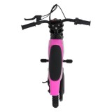RAMIGO Elektrická Motorka SHARK 150W 24V Li-ion, rýchlosť 15 km/h, nafukovacie kolesá, nosnosť 40kg, ružová