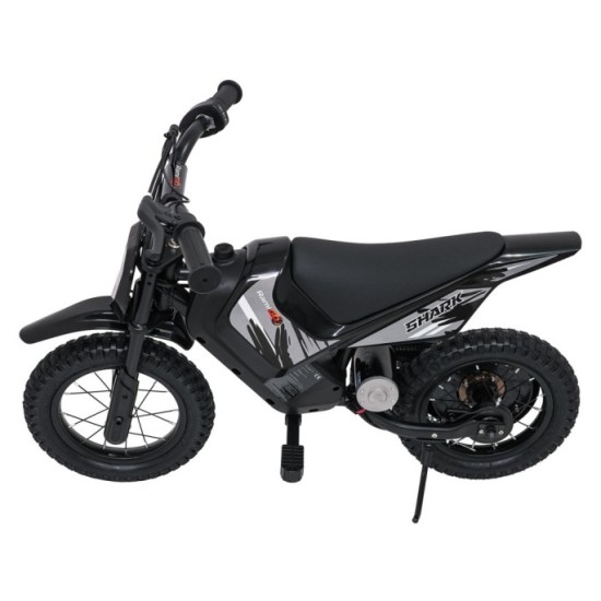 RAMIGO Elektrická Motorka SHARK 150W 24V Li-ion, rýchlosť 15 km/h, nafukovacie kolesá, nosnosť 40kg, čierna