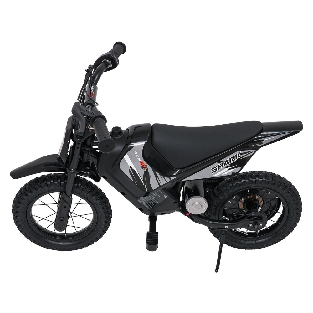 RAMIGO Elektrická Motorka SHARK 150W 24V Li-ion, rýchlosť 15 km/h, nafukovacie kolesá, nosnosť 40kg, čierna