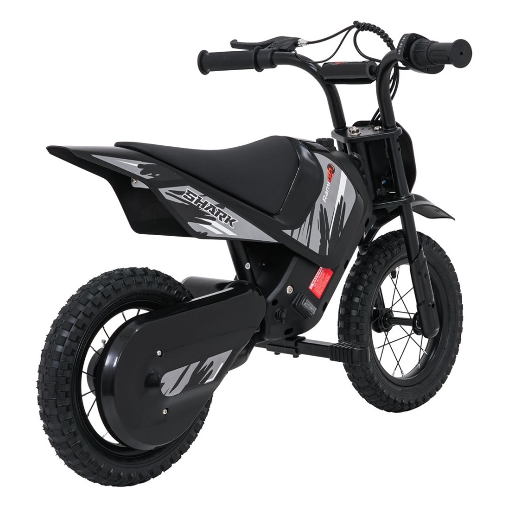 RAMIGO Elektrická Motorka SHARK 150W 24V Li-ion, rýchlosť 15 km/h, nafukovacie kolesá, nosnosť 40kg, čierna