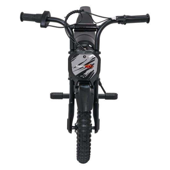 RAMIGO Elektrická Motorka SHARK 150W 24V Li-ion, rýchlosť 15 km/h, nafukovacie kolesá, nosnosť 40kg, čierna
