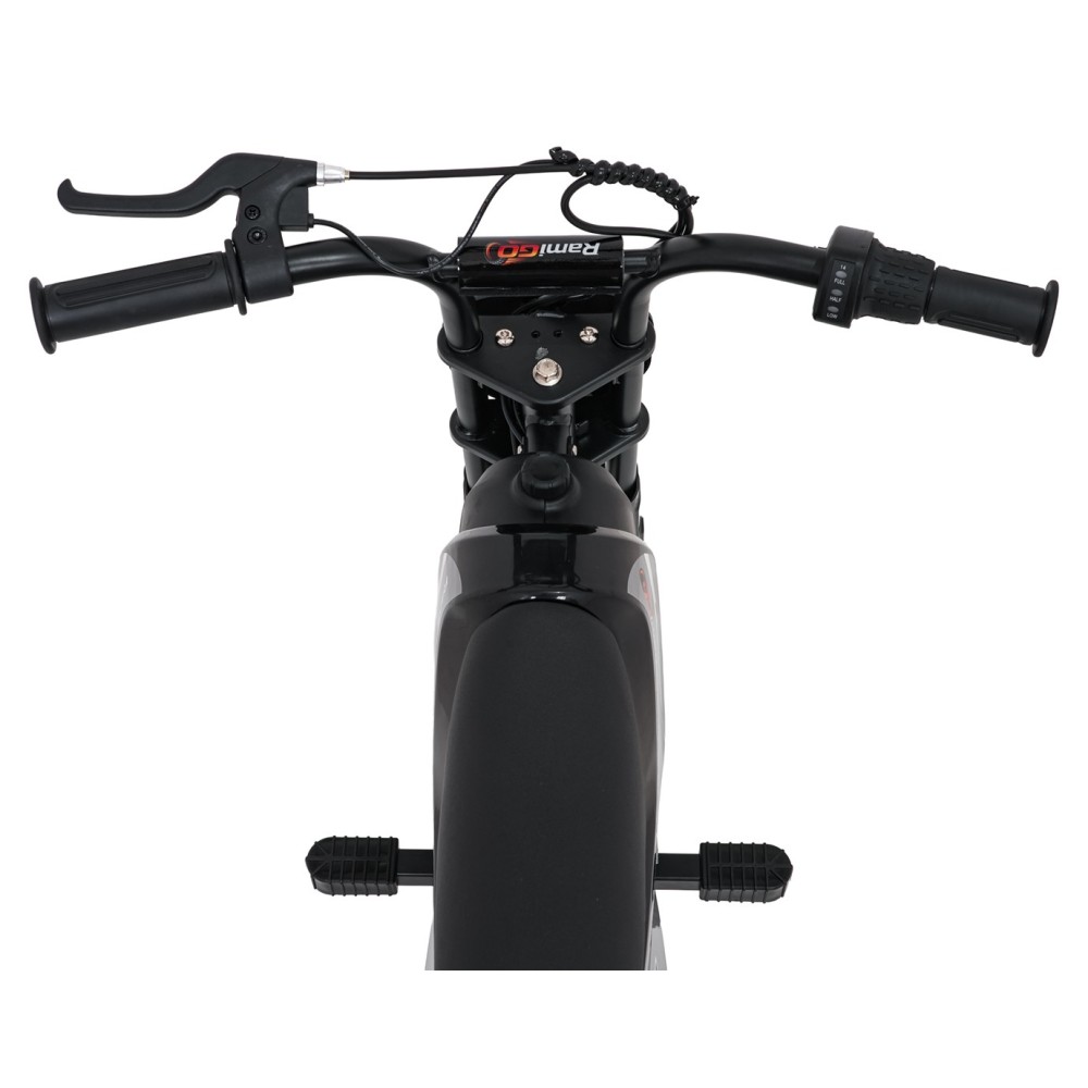 RAMIGO Elektrická Motorka SHARK 150W 24V Li-ion, rýchlosť 15 km/h, nafukovacie kolesá, nosnosť 40kg, čierna