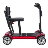 Ramiz Elektrická štvorkolesová kolobežka EasyGo pre Dôchodcov Seniorov 270W 24V Li-ion nosnosť 120kg, ELEKTRICKÝ SKÚTER, červená