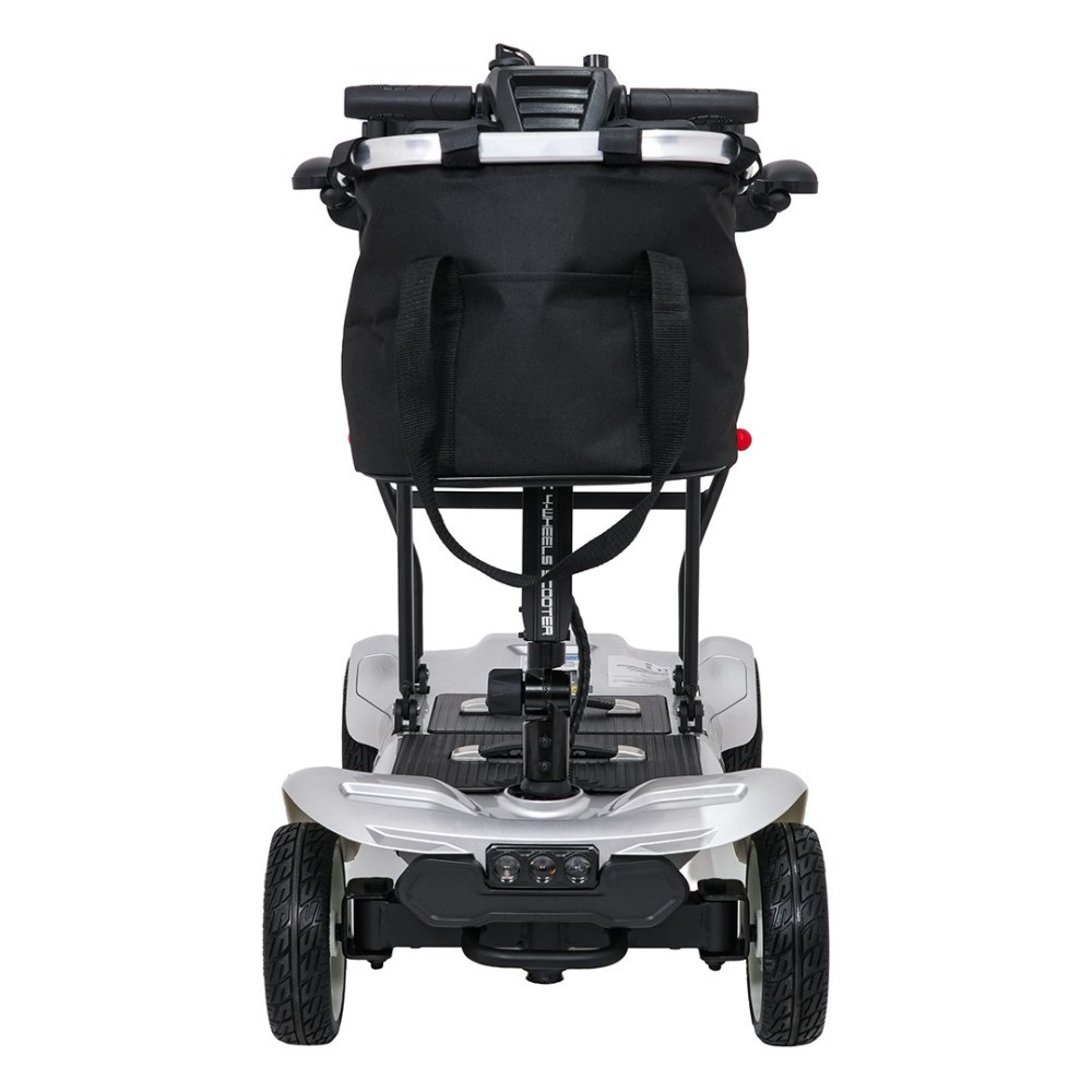 Ramiz Elektrická štvorkolesová kolobežka EasyGo pre Dôchodcov Seniorov 270W 24V Li-ion nosnosť 120kg, ELEKTRICKÝ SKÚTER, striebo