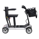 Ramiz Elektrická štvorkolesová kolobežka EasyGo pre Dôchodcov Seniorov 270W 24V Li-ion nosnosť 120kg, ELEKTRICKÝ SKÚTER, striebo