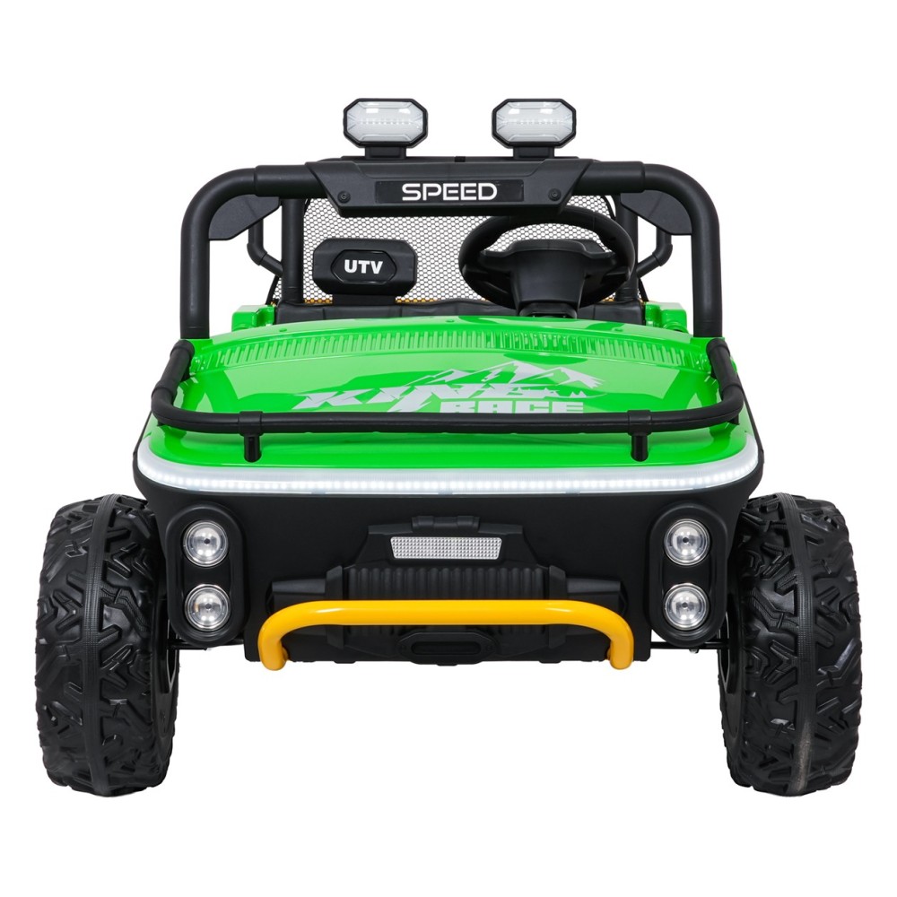 JOKO Elektrické autíčko Buggy UTV SPEED 2x80W, Dvojmiestne sedadlo, penové kolesá, nosnosť 40kg, zelené