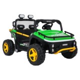JOKO Elektrické autíčko Buggy UTV SPEED 2x80W, Dvojmiestne sedadlo, penové kolesá, nosnosť 40kg, zelené