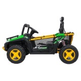 JOKO Elektrické autíčko Buggy UTV SPEED 2x80W, Dvojmiestne sedadlo, penové kolesá, nosnosť 40kg, zelené