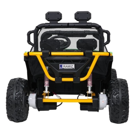 JOKO Elektrické autíčko Buggy UTV SPEED 2x80W, Dvojmiestne sedadlo, penové kolesá, nosnosť 40kg, zelené