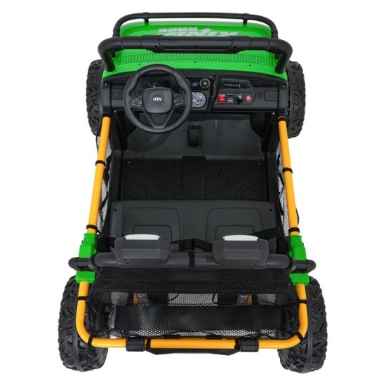 JOKO Elektrické autíčko Buggy UTV SPEED 2x80W, Dvojmiestne sedadlo, penové kolesá, nosnosť 40kg, zelené