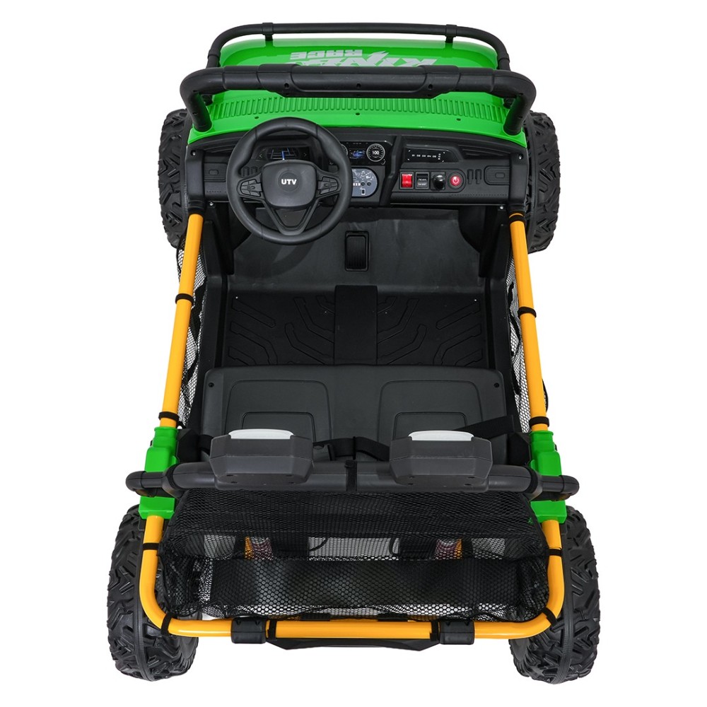 JOKO Elektrické autíčko Buggy UTV SPEED 2x80W, Dvojmiestne sedadlo, penové kolesá, nosnosť 40kg, zelené