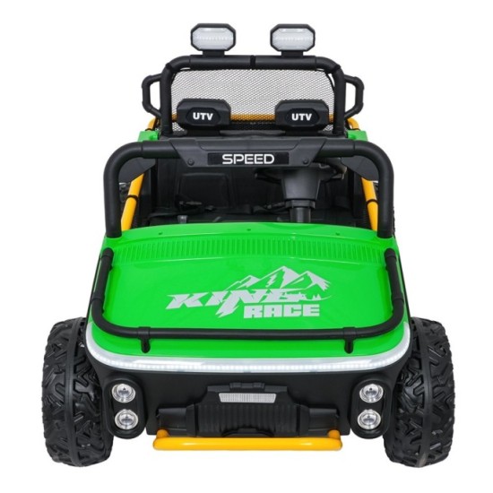 JOKO Elektrické autíčko Buggy UTV SPEED 2x80W, Dvojmiestne sedadlo, penové kolesá, nosnosť 40kg, zelené