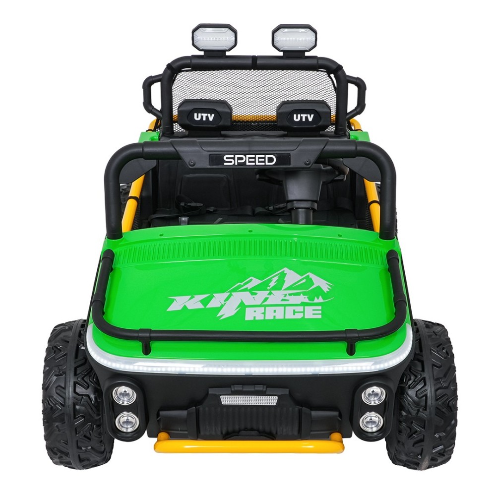 JOKO Elektrické autíčko Buggy UTV SPEED 2x80W, Dvojmiestne sedadlo, penové kolesá, nosnosť 40kg, zelené