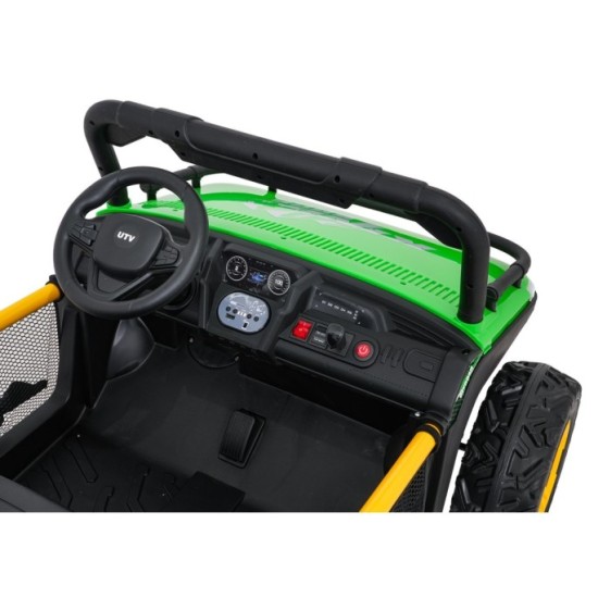 JOKO Elektrické autíčko Buggy UTV SPEED 2x80W, Dvojmiestne sedadlo, penové kolesá, nosnosť 40kg, zelené