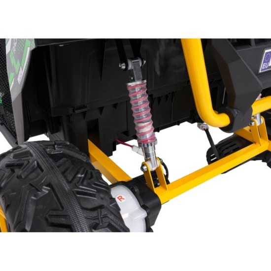 JOKO Elektrické autíčko Buggy UTV SPEED 2x80W, Dvojmiestne sedadlo, penové kolesá, nosnosť 40kg, zelené