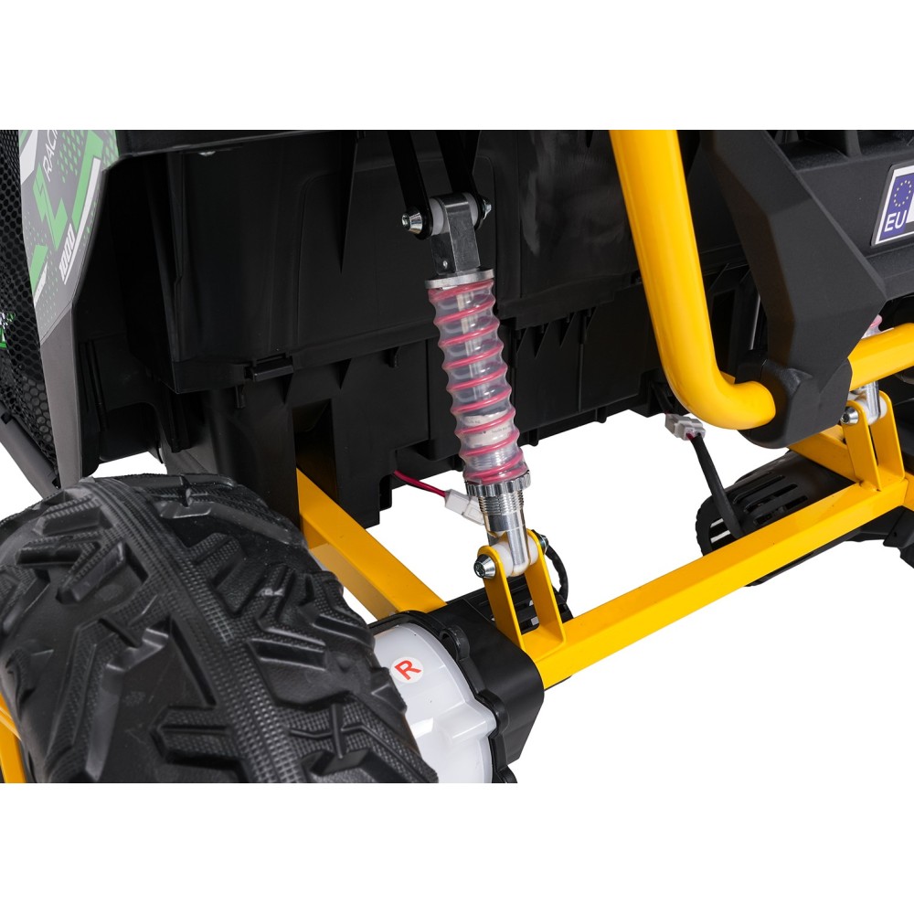 JOKO Elektrické autíčko Buggy UTV SPEED 2x80W, Dvojmiestne sedadlo, penové kolesá, nosnosť 40kg, zelené