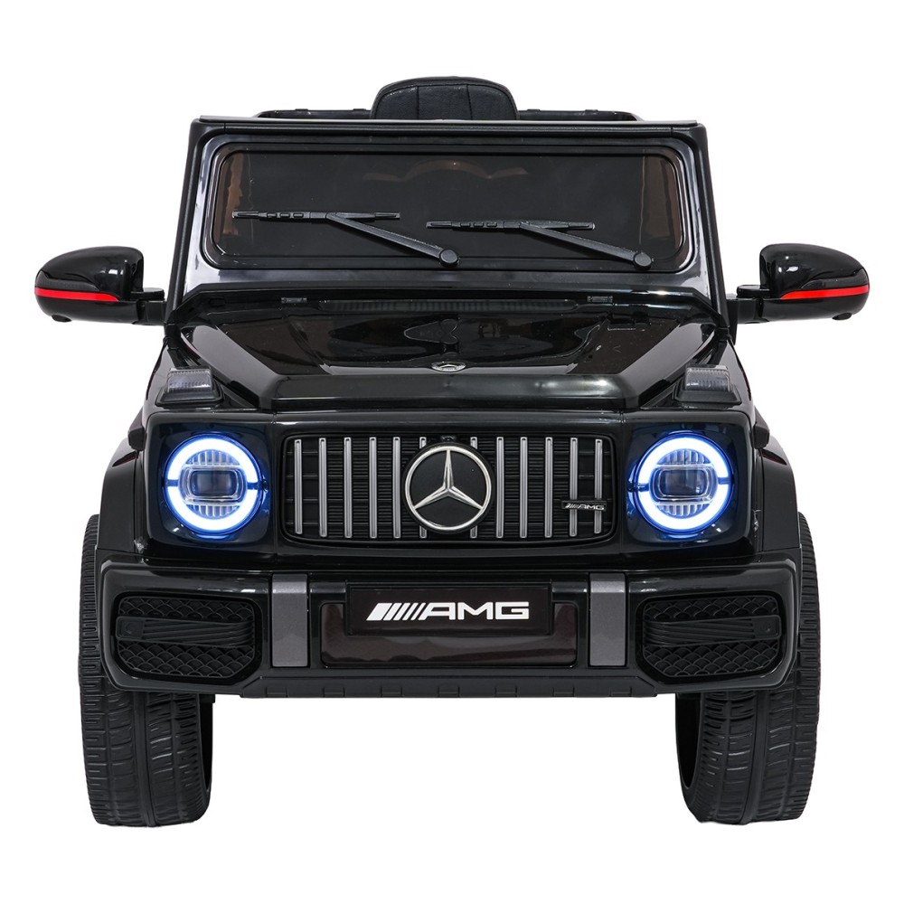 JOKO Elektrické autíčko Mercedes G63 AMG LIFT, penové kolesá, kožené sedadlo, čierne