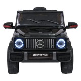 JOKO Elektrické autíčko Mercedes G63 AMG LIFT, penové kolesá, kožené sedadlo, čierne