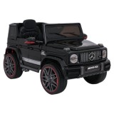 JOKO Elektrické autíčko Mercedes G63 AMG LIFT, penové kolesá, kožené sedadlo, čierne