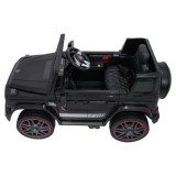 JOKO Elektrické autíčko Mercedes G63 AMG LIFT, penové kolesá, kožené sedadlo, čierne