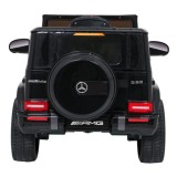 JOKO Elektrické autíčko Mercedes G63 AMG LIFT, penové kolesá, kožené sedadlo, čierne