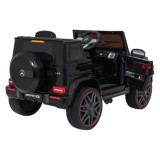 JOKO Elektrické autíčko Mercedes G63 AMG LIFT, penové kolesá, kožené sedadlo, čierne