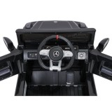 JOKO Elektrické autíčko Mercedes G63 AMG LIFT, penové kolesá, kožené sedadlo, čierne