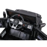 JOKO Elektrické autíčko Mercedes G63 AMG LIFT, penové kolesá, kožené sedadlo, čierne
