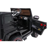 JOKO Elektrické autíčko Mercedes G63 AMG LIFT, penové kolesá, kožené sedadlo, čierne