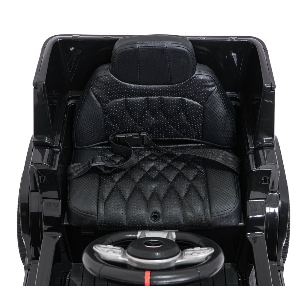 JOKO Elektrické autíčko Mercedes G63 AMG LIFT, penové kolesá, kožené sedadlo, čierne