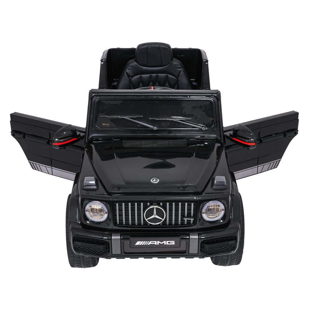 JOKO Elektrické autíčko Mercedes G63 AMG LIFT, penové kolesá, kožené sedadlo, čierne