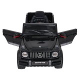 JOKO Elektrické autíčko Mercedes G63 AMG LIFT, penové kolesá, kožené sedadlo, čierne