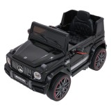 JOKO Elektrické autíčko Mercedes G63 AMG LIFT, penové kolesá, kožené sedadlo, čierne