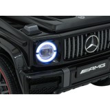 JOKO Elektrické autíčko Mercedes G63 AMG LIFT, penové kolesá, kožené sedadlo, čierne