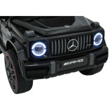 JOKO Elektrické autíčko Mercedes G63 AMG LIFT, penové kolesá, kožené sedadlo, čierne